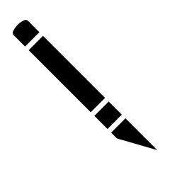 Art Knife Vector Glyph Icon Design