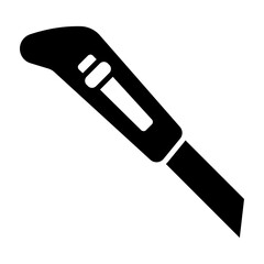 Paper Cutter Vector Glyph Icon Design
