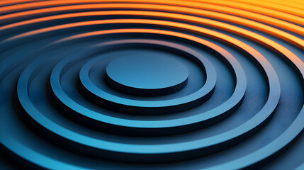Artistic viewpoint on dynamic circular ripples modern abstract design and visual harmony