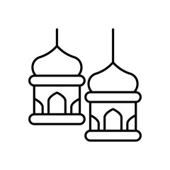 Fanoos Hanging Lanterns Vector icon