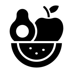 Fruits Vector Glyph Icon