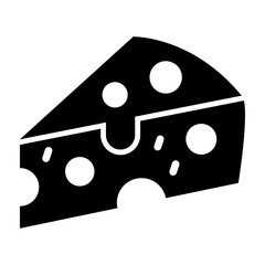 Cheese Vector Glyph Icon