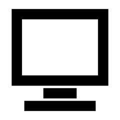 Monitor Vector Glyph Icon