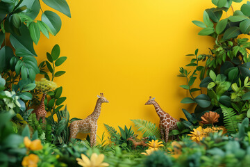 Earth Day or World Wildlife Day concept. Save our planet, protect green nature.