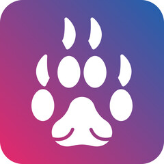 Bear Paw Icon Style