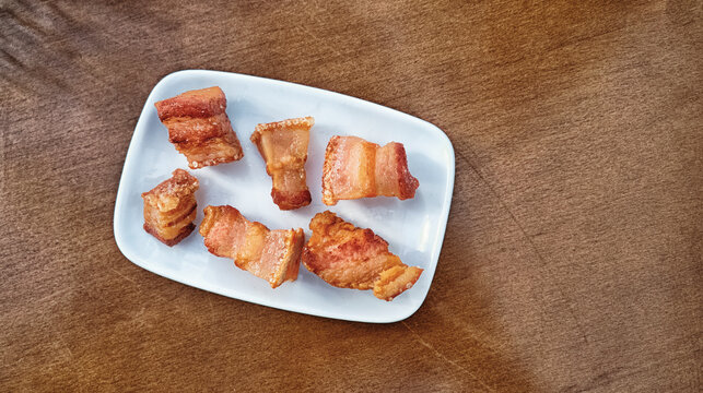 Torrezno Spanish Traditional Tapa, Typical Spanish Tapa, Spanish Delicacy, Spanish Gastronomy, Spain, Europe
