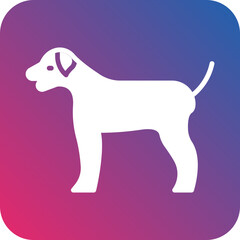 Viking Hunting Dog Icon Style