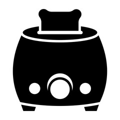 Toaster Vector Glyph Icon Design