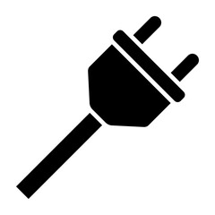 Plug Vector Glyph Icon Design