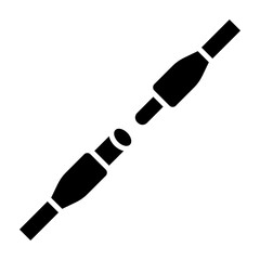 Connector Vector Glyph Icon Design