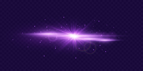 Obraz premium Light star and flash effect.