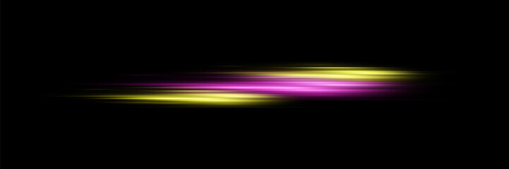 Abstract effect of high speed light speed movement, light lines.