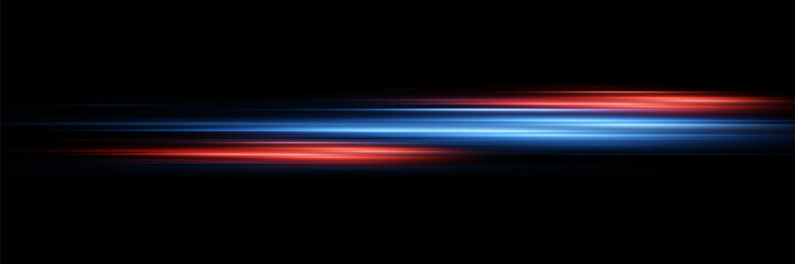 Abstract effect of high speed light speed movement, light lines.