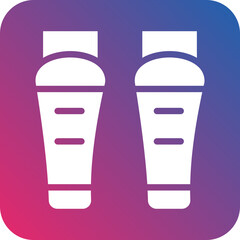 Shin Guard Icon Style