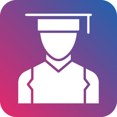 College Student Male Icon Style