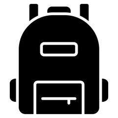 Obraz premium Bagpack line icon style