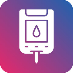 Glucose Checkup Icon Style