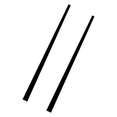 Chopsticks line icon style