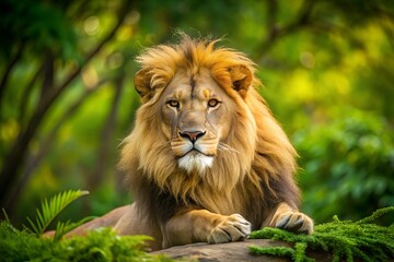 Fototapeta premium Lion Wild Animals Nature Wallpaper desktop Copy Space milkyhexddway Backgrounds for creating advertising placements Your ads can be here Company logo agency billboard advertising display poster banner