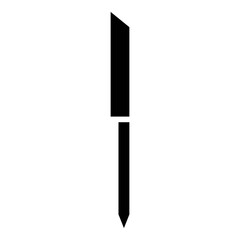 Bread Knife line icon style