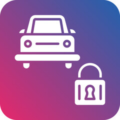 Car Security Icon Style