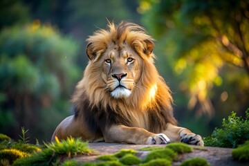 Fototapeta premium Lion Wild Animals Nature Wallpaper desktop Copy Space milkyhexddway Backgrounds for creating advertising placements Your ads can be here Company logo agency billboard advertising display poster banner