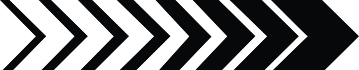 Dynamic moving arrow symbol. Arrow dynamic symbol.  fast arrows symbols. Sideways arrow icon. arrow road signs