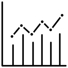 Data Analytics line icon style