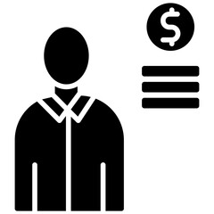 Financial Advisor line icon style