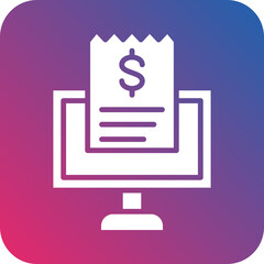 Electronic Bills Icon Style