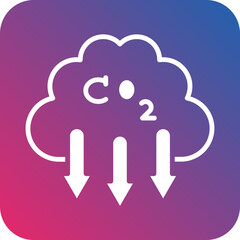 Greenhouse Gases Icon Style