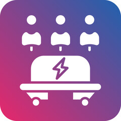 Electric Skateboard Share Icon Style