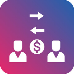 Peer to Peer Lending Icon Style