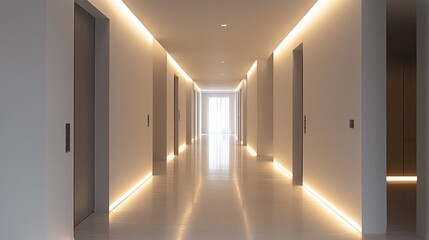 In a sleek, minimalist interior, white walls seamlessly integrated sleek, modern lighting switches, their minimalist design exuding an aura of functionality and sophistication.