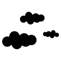 Clouds Line Icon Style