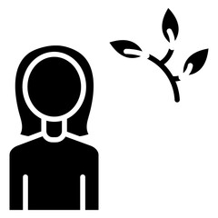 Ecologist Line Icon Style