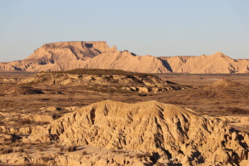 Paysage du désert des Bardenas , Navarre , Espagne 
