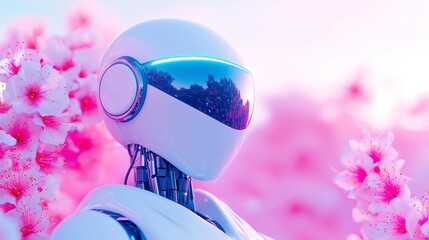 AI Travel Companion, an advanced robot providing tailored travel insights and booking help, illuminated by bright light, featuring vivid colors and intricate details