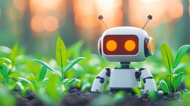 Vibrant AI Robot Tour Guide, engaging with users, showcasing personalized itineraries, illuminated by bright light, featuring sharp details and vivid colors in a dynamic setting