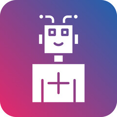 Robotic Nurse Icon Style