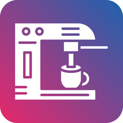 Coffee Maker Icon Style