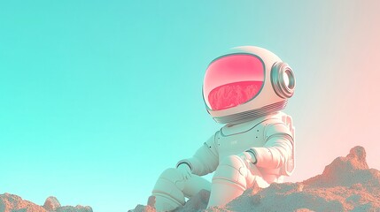 AI Travel Companion, An innovative robot assistant offering tailored travel insights and planning, designed in a minimalist space, enhancing user experience with simplicity.