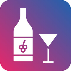 Red Wine Icon Style