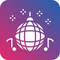 Disco Ball Icon Style
