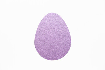 Violet Glitter Egg Shape