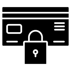 Card Blocked Line Icon Style