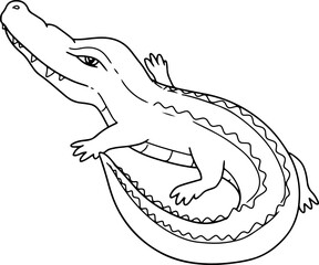 crocodile doodle reptiles
