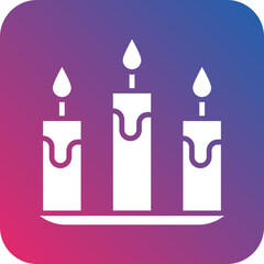 Candles Icon Style