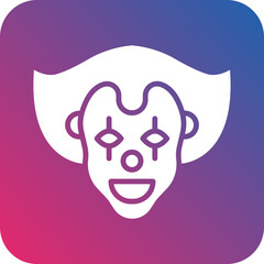 Scary Clown Icon Style