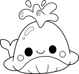 whale doodle